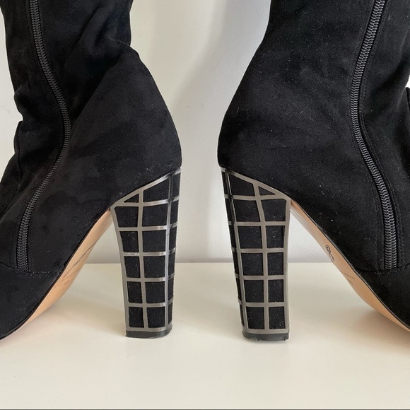 B Brian Atwood Synthetic Marney Caged Heel Over-the-knee Boots sz 10 - Picture 6 of 12